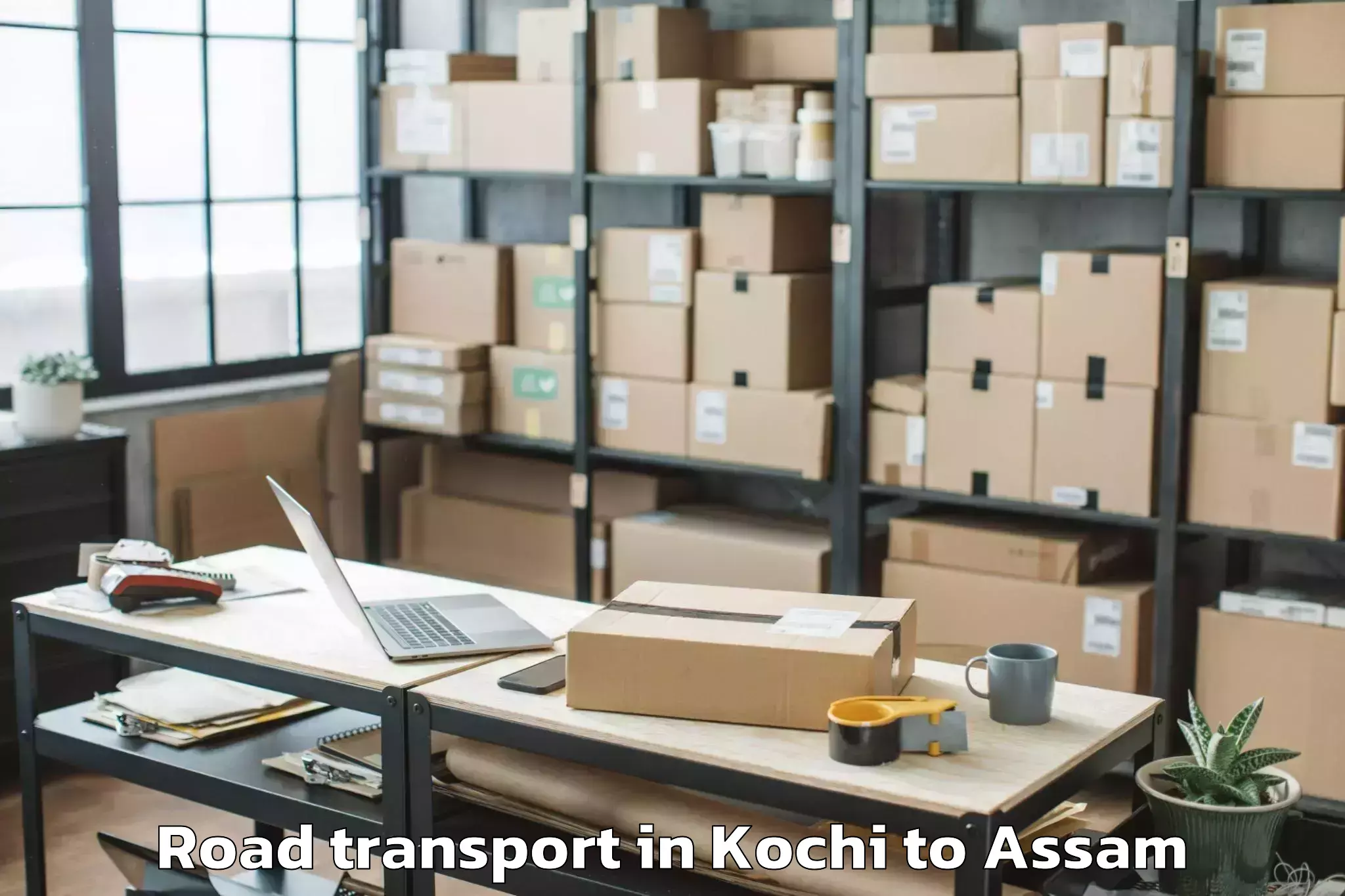 Affordable Kochi to Doboka Road Transport